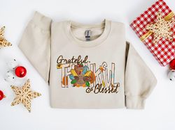 Thankful Shirt, Blessed With Turkey Shirt, Fall Sweatshirt, Thanksgiving Family Shirts, Thanksgiving Sweatshirt, Fall Vi
