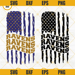 Baltimore Ravens American Flag SVG, Ravens Football SVG PNG DXF EPS Cut Files