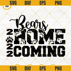 Bears Homecoming 2022 SVG, Bears Hoco 2022 Football SVG File For Cricut Silhouette