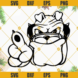 Bulldog SVG, Georgia Bulldogs SVG PNG DXF EPS Vector Clipart