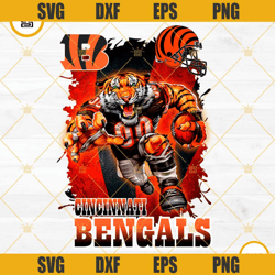 Cincinnati Bengals Crusher Cowboy PNG, NFL Football PNG, Cincinnati Bengals PNG File Digital Download