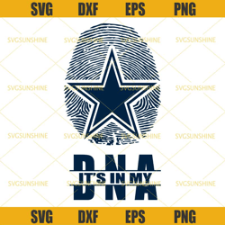 Cowboys It's In My DNA Svg, Dallas Cowboys Svg, Football Svg