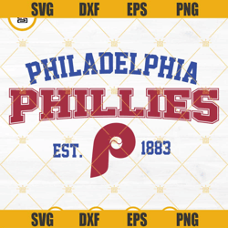 Philadelphia Phillies EST 1883 SVG, Phillies P SVG, Baseball SVG, Phillies SVG File
