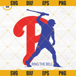 Phillies P Ring The Bell SVG, Philadelphia Phillies SVG, Phillies Baseball SVG