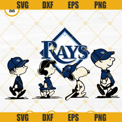 Snoopy Charlie Brown Tampa Bay Rays SVG PNG DXF EPS Cricut Files