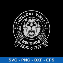 Hellcat Vinyl Records Svg, Png Dxf Eps File