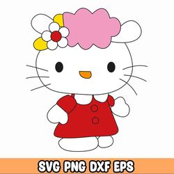 Hello-Kitty bundle SVG, Mega Hello-Kitty svg eps png, for Cricut, vector file , digital, file cut, Instant Download 1