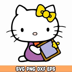 Kawaii Kitty svg, cute cat svg for cricut, layered files, kawaii kitty png, instant download 3