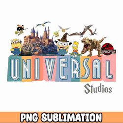 Vintage Universal Studios PNG File  Universal Studios Family Matching  Instant Download  Sublimation File