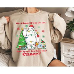 On A Scale Of One To Ten How Would You Rate Your Cheer Baymax Merry Christmas Shirt Family Matching Walt Disney World Sh