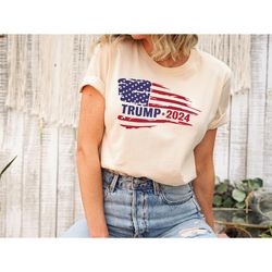 America Flag Shirt, 2024 Trump Shirt, Donald Trump Shirt, Trump 2024 Shirt, Political Shirt, Republican Shirt, President