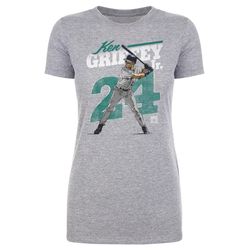 Ken Griffey Jr. Women's T-Shirt - Seattle Baseball Ken Griffey Jr. Seattle Retro WHT