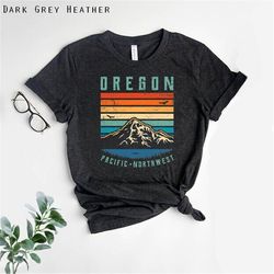 Oregon Retro T-Shirt, Vintage Portland Shirt, Mountains Shirt, Oregon shirt, Camping shirt, Hiking Shirt, Adventure shir
