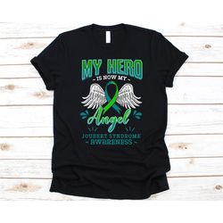 My Hero Is Now My Angel Shirt, Joubert Syndrome Awareness, JS Fighters Gift, Genetic Disorder, CPD IV Support T-Shirt, G