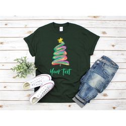 christmas shirt, personalized family christmas matching shirts, personalized christmas gift, holiday family t-shirts, pe