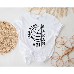 personalization volleyball team name and number shirts, game day shirt, volleyball shirt, volleyball lover shirt, gift f