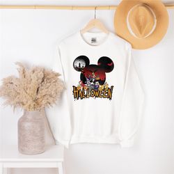 Mickey and Friends Halloween Sweatshirt, Mickey Ear Disney Halloween tshirt, Disney Shirt, Disney Tee, Disney tshirt, Di