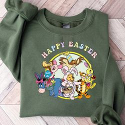 Happy Easter Sweatshirt, Happy Easter Day Sweater, Funny Bear Hoodie, Gift For Easter Day, Cute Animal Sweater, SA720