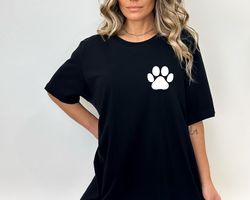 Best Seller Dog Paw Pocket T Shirt, Dog T-Shirt, Dog Paw Shirts, Dog Mom Tee, Pocket Paw Shirt, Dog Lover Gift, Dog Mama