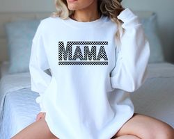Checkered Mama Shirt,Gift for Mom from Son,Mothers Day Gift,Mom Shirt,Mama Shirt,Mom Gift,Mom Life,Retro Mama Shirt,Leop