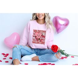 valentines day sweatshirt / cupid vibes / distressed heart / valentines gift for her