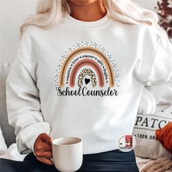 school counselor sweatshirt, counselor sweatshirt, gift for school counselor, school counselor gift, counselor gift, rai