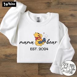 Mama Bear shirt, Pooh Bear Mom shirt, Winnie the Pooh shirt, Mom Gifts, Disneyland Family Vacation