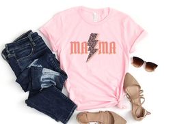 Mama leopard print shirt, Three heart tee, Mothers Day Shirt, Mothers Day Gift, Mama Gift, Mama Shirt, Mommy Shirt, Gift