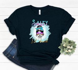 Salty Shirt, Salty lil beach shirt, Camping Shirt, Camping Life, Woman Camper Shirt, Camp Life Shirt, Camping Outfit, Ad