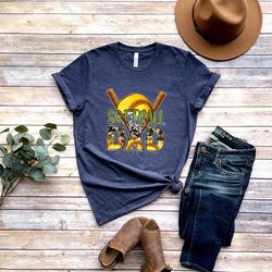 Softball Dad Shirt, Daddy Gift For Fathers Day Tee Dad Gift from Daughter, Dad Gift from Son, Happy Fathers Day, Cool Da
