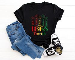 Free Ish Juneteenth Shirt, Juneteenth 1865 Shirt, Different Races Skin Shirt, Black Lives Matter Shirt, BLM Shirt, Black