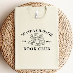 Agatha Christie Book Club Shirt, Agatha Christie Tee, Agatha Christie Mystery Shirt Gift, Mystery shirt, Reading Shirt,