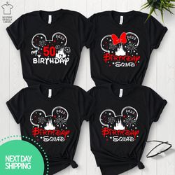50th Birthday Shirt Disney Birthday Squad Minnie 50 Years Old Shirt Gift For 50th Birthday Birthday Shirt For Women 50th