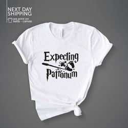 Expecting Patronum Shirt Pregnancy Announcement Sweatshirt Baby Announcement TShirt  Pregnancy Gift Maternity Tee MRV217