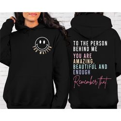 You Matter Front And Back Sweatshirt or Hoodie,Inspirational Hoodie,Aesthetic Be Kind,Mental Health,Tomorrow Needs You,D