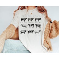 Home is Where My Herd Is Shirt, Western Girls Tee, Funny Boys Shirt, Curls before Girls, Boys Funny, Pun Shirt, Funny We