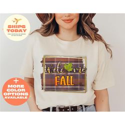 Leopard Pumpkin Shirt for Women, Welcome Fall Pumpkin Tee Shirt, Thanksgiving Shirt Gift Ideas for Mom, Autumn Trendy Pu