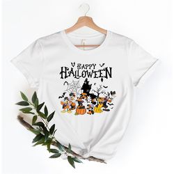 Disney Happy Halloween Shirt, Disney Halloween Matching Shirt, Mickey Minnie and Friends Shirt, Disney Character Hallowe