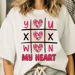 You Won My Heart Shirt, Retro Valentines Day Sweatshirt,Valentines Day Gift, Valentines Gift-tn