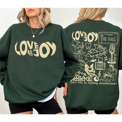 Double Side Lovejoy Music Doodle Art Sweatshirt, Lovejoy Tracklist Album Sweatshirt, Lovejoy Tour Shirt