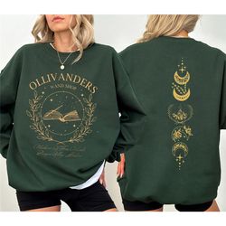 Double Side Ollivanders Wand Shop Sweatshirt, Wizard Book Sweatshirt, Gift For Fan