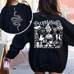 Double Side Reputation Snake Sweatshirt, Reputation Album Sweatshirt, Taylor's Reputation Sweatshirt