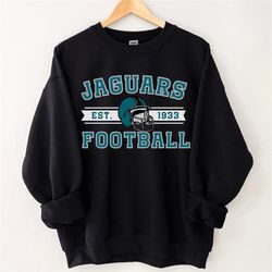 Jacksonville Football Sweatshirt, Jaguars Crewneck, Vintage Style Jacksonville Sweatshirt, Jacksonville Football Sweater
