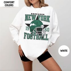 Comfort Colors Jet Football Sweatshirt, New York Football Crewneck, Vintage Style Jet Sweatshirt, Aaron Rodgers Sweatshi