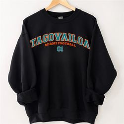 Tua Tagovailoa Sweatshirt, Tua Tagovailoa Shirt, Miami Football Sweatshirt, Vintage Miami Football Shirt, Miami Football