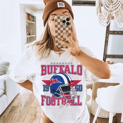 Comfort Colors Buffalo Football Shirt, Buffalo Bill Shirt, Vintage Style Buffalo Shirt, Comfort Colors Josh Allen Shirt,