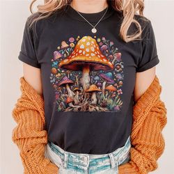 Aesthetic Mushroom Shirt, Magic Mushroom Shirt, Botanical Shirt, Mushroom Shirt, Cottagecore Shirt, Nature Lover Mushroo