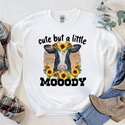 Cow Sweatshirt, Cow Shirt, Western Crewneck Vintage Sweatshirt Cottagecore Clothing Cow Sweater Vintage Western Wear Gif