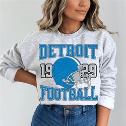 Detroit Football Sweatshirt, Vintage Lion Football Crewneck, Retro Detroit Football Shirt, Lion Football Gift, Detroit S