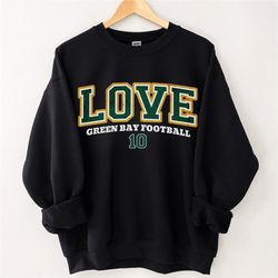 Jordan Love Sweatshirt, Jordon Love Shirt, Green Bay Football Sweatshirt, Vintage Style Green Bay Sweatshirt, Green Bay